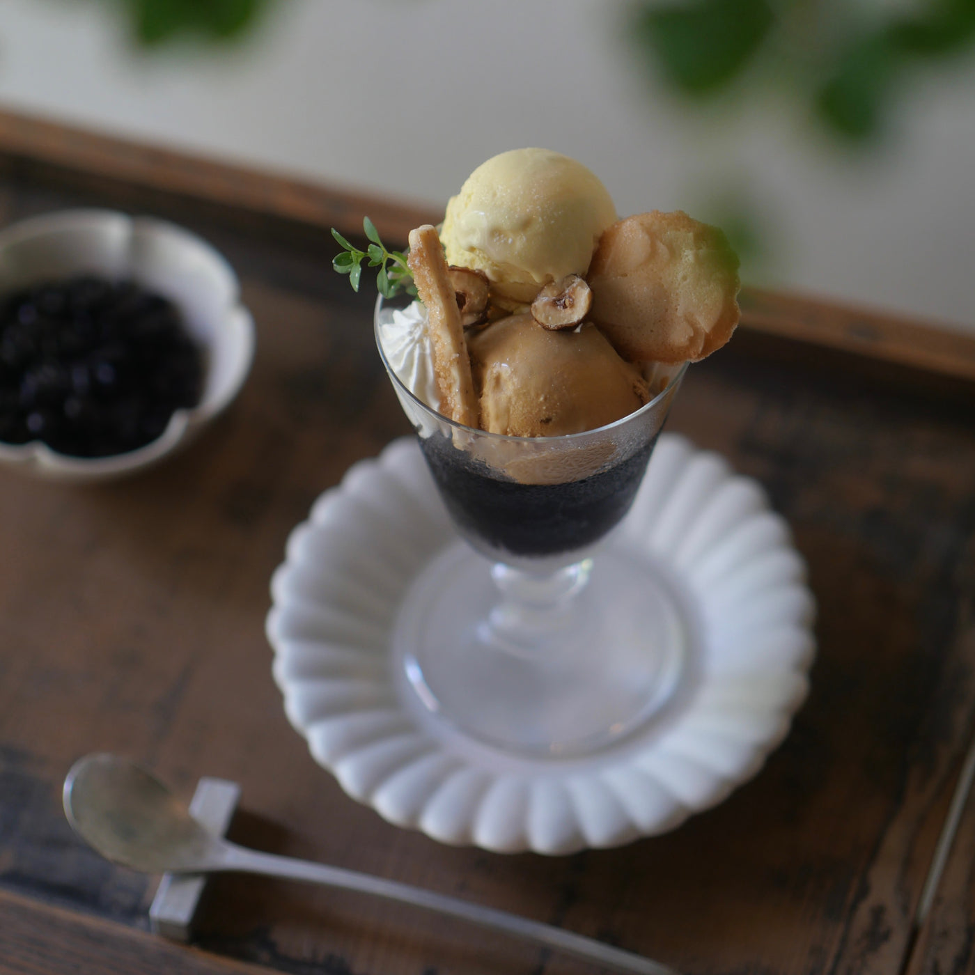 輪花デザート皿 S