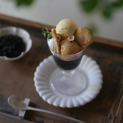 輪花デザート皿 S