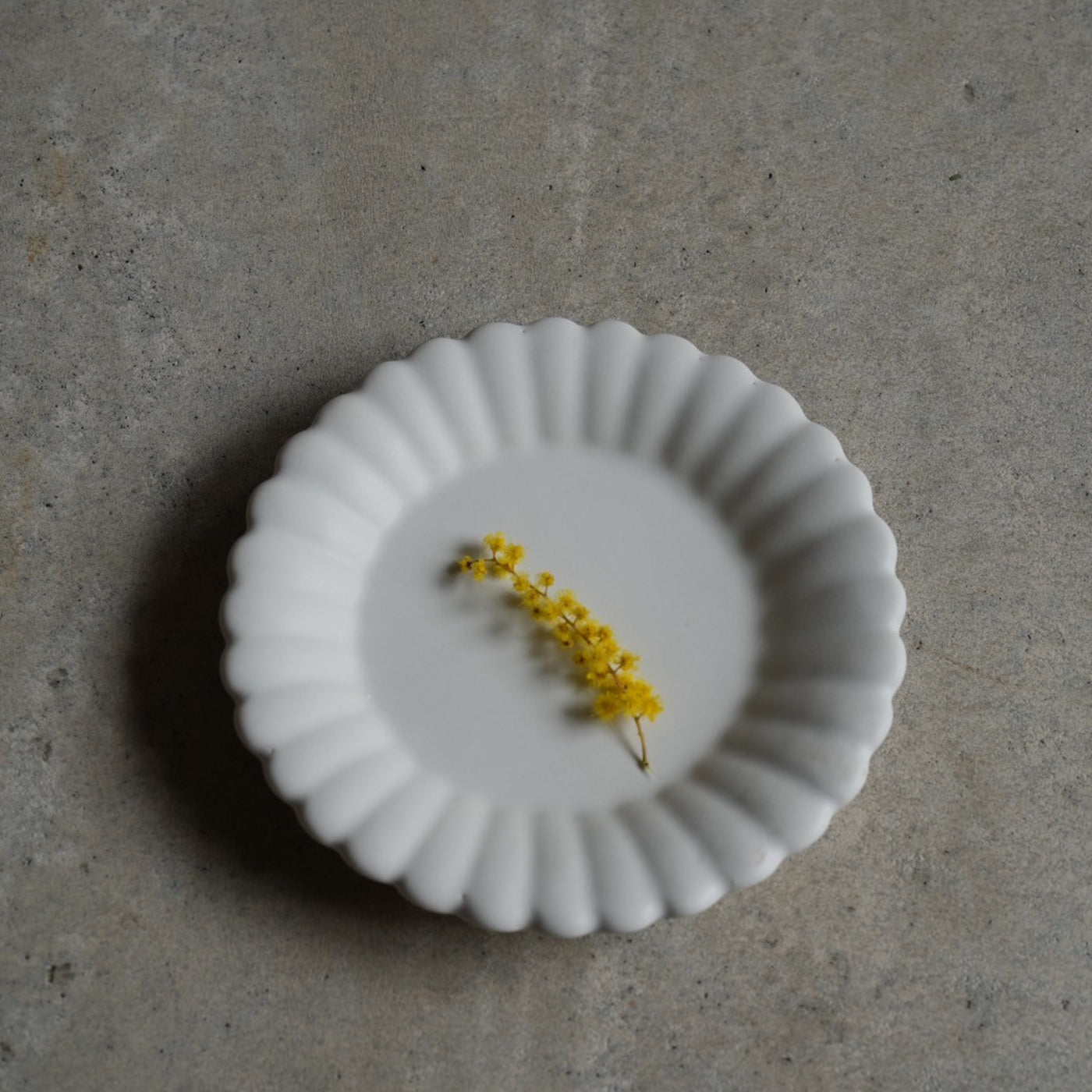 輪花デザート皿 S