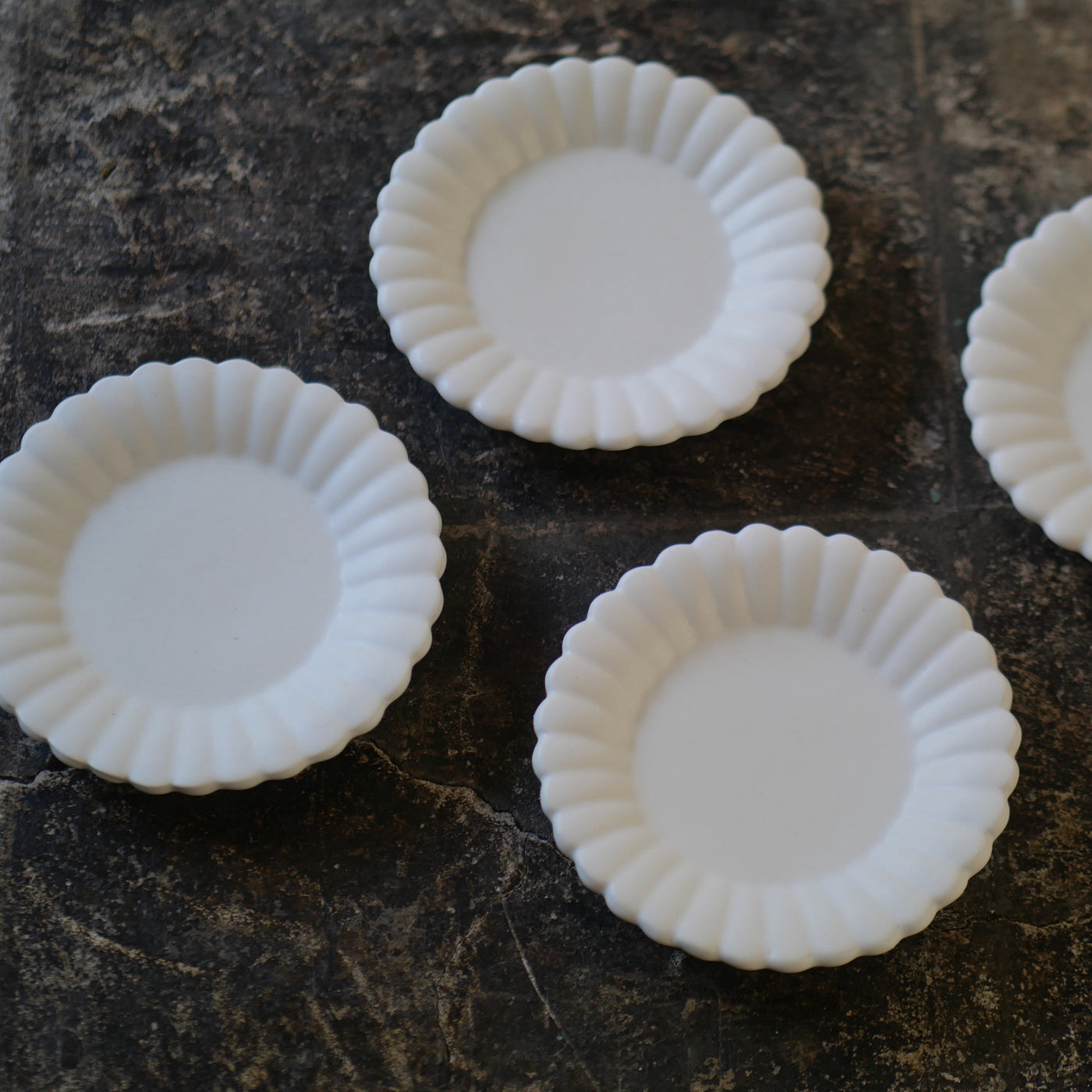 輪花デザート皿 S