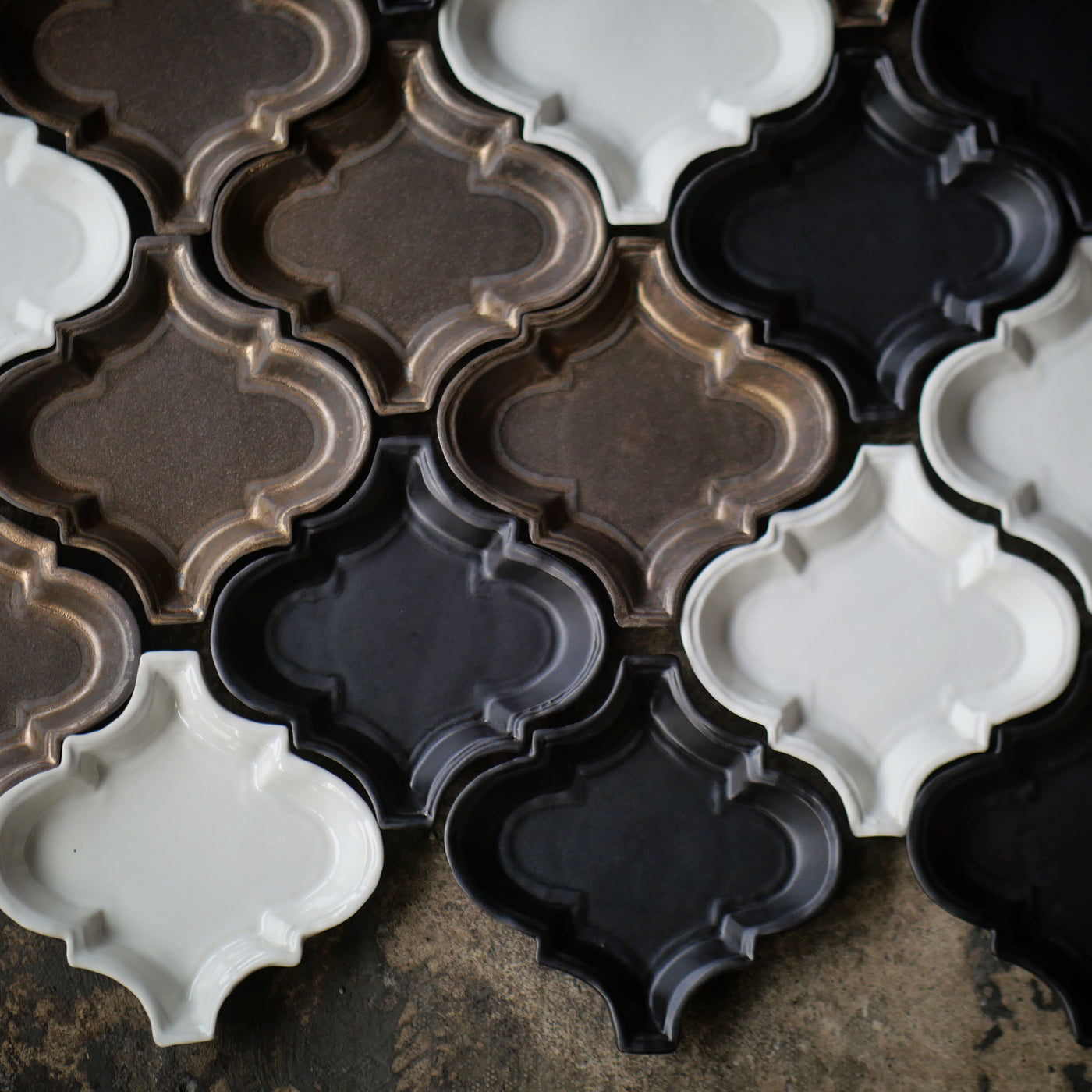 金彩釉　アラベスク豆皿