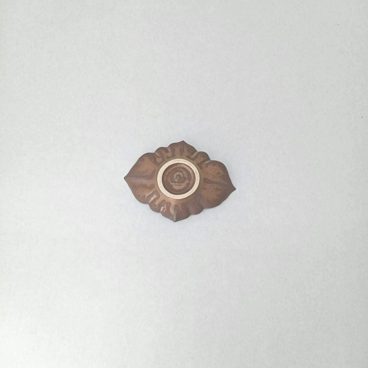 金彩釉　稜花エスプレッソカップ　ソーサー