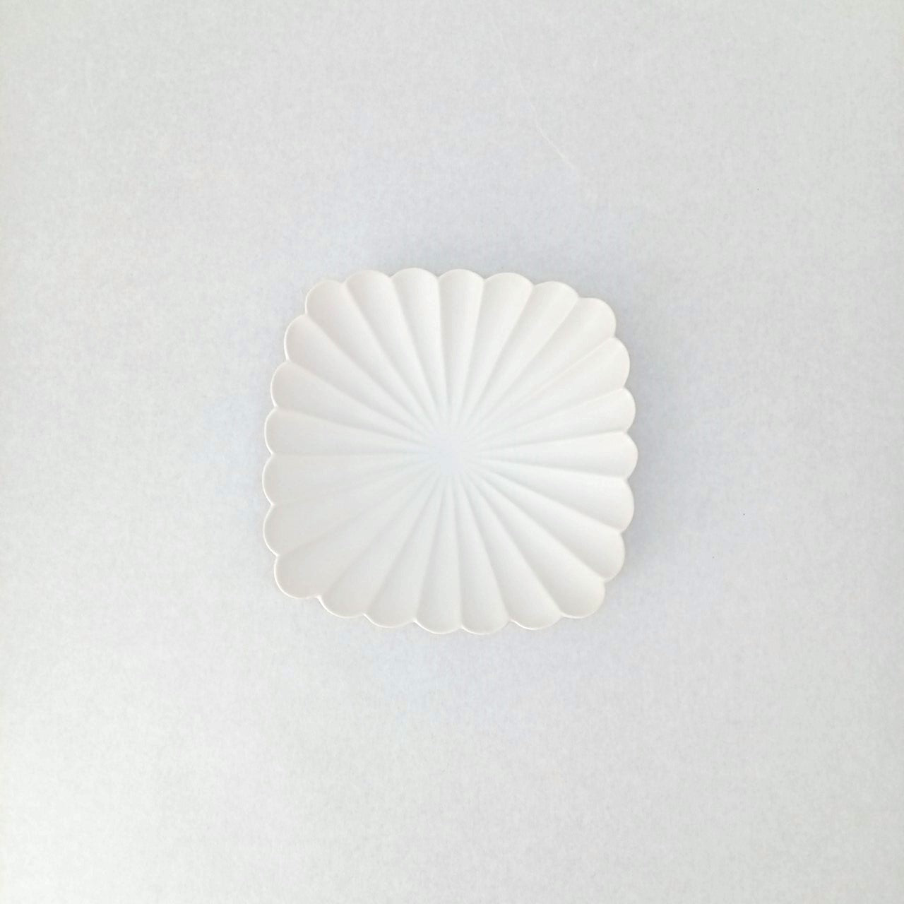 菊花四方浅鉢 S