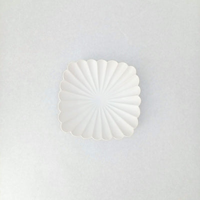 菊花四方浅鉢 S